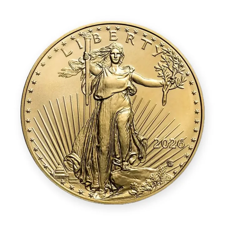 American Eagle 1/10 oz (3,11 g zlata) 2026 — revers American Eagle 1/10 oz (3,11 g zlata) 2026 — revers