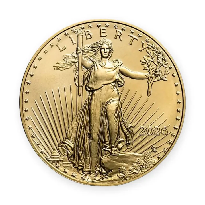 American Eagle 1 oz (31,1 g zlata) 2026 — revers American Eagle 1 oz (31,1 g zlata) 2026 — revers