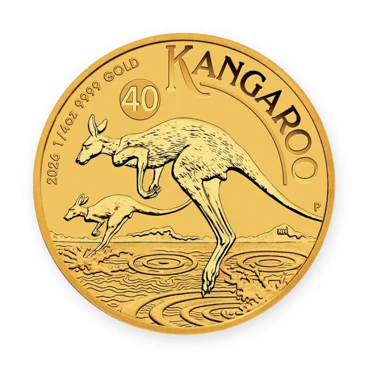 Kangaroo 1/4 oz (7,78 g) 2026 — revers Kangaroo 1/4 oz (7,78 g) 2026 — revers