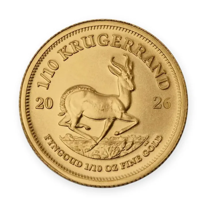 Krugerand 1/10 oz (3,11 g zlata) 2026 Krugerand 1/10 oz (3,11 g zlata) 2026 — avers