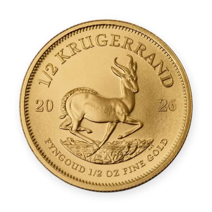 Krugerand 1/2 oz (15,55 g zlata) 2026 — avers