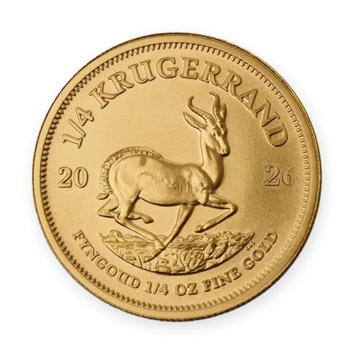 Krugerand 1/4 oz (7,78 g zlata) 2026 — avers