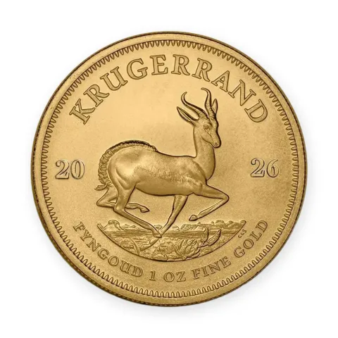 Krugerand 1 oz (31,1 g zlata) 2026 — avers