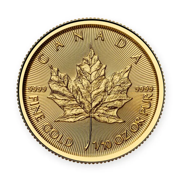 Maple Leaf 1/10 oz (3,11 g) 2026 — revers Maple Leaf 1/10 oz (3,11 g) 2026 — revers