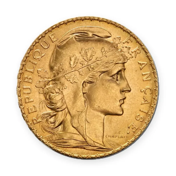 Napoleon 20 franaka Marijana / petao (1899–1914) Napoleon 20 franaka Marijana / petao (1899–1914) — avers