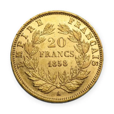 Napoleon 20 franaka Napoleon III (razne godine) — avers
