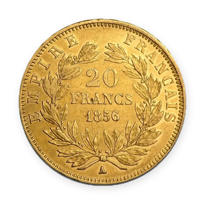 Napoleon 20 franaka (razne godine) — revers Napoleon 20 franaka (razne godine) — revers