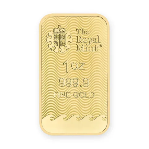 Zlatna poluga 1 oz (31,1 g) Royal Mint Britannia — prednja strana