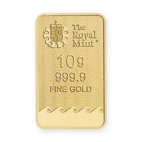 Zlatna poluga 10 g Royal Mint Britannia — prednja strana