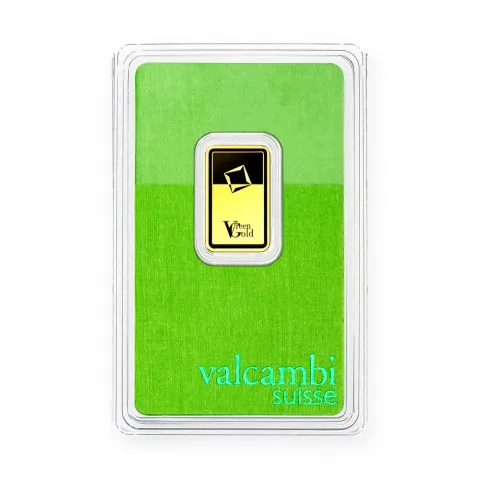 Zlatna poluga 5 g Valcambi Green Gold — prednja strana